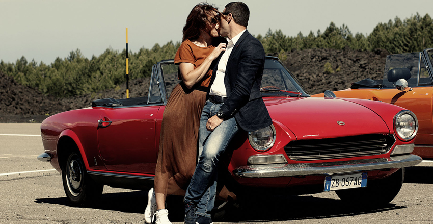 Rondreis Sicilie Fiat 124 Spider